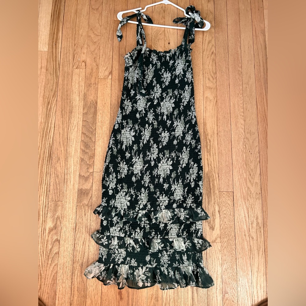 Abercrombie Green Floral Dress